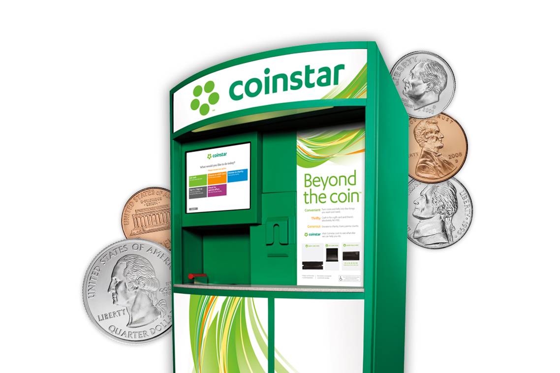 Banks with coinstar near me